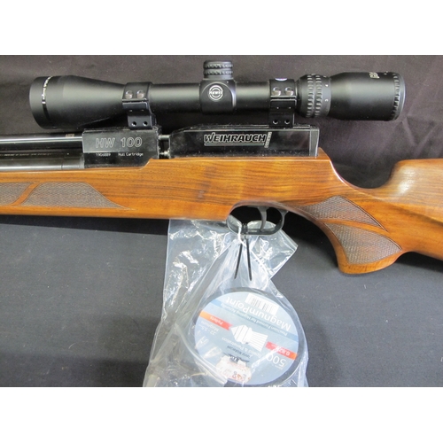99 - Weihrauch HW100 air rifle Serial No. 1906889 with Hawke Sport HD 3-9 x 40 scope