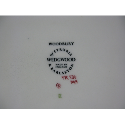 69 - Wedgwood of Etruria Woodbury pattern part tea and dinner ware to comprise: two tea cups (one cracked... 