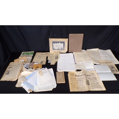 90 - Box of unsorted archive of Sir Frank (Francis) Mudie, British Civil Servant and member of the Britis... 