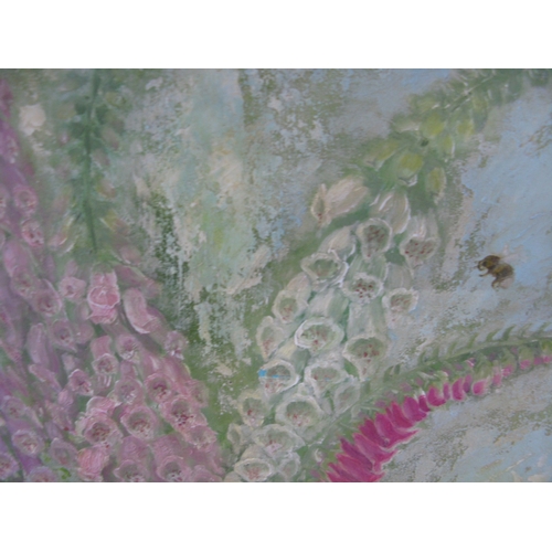 299 - Group of three B.Selmey? oil on boards of sprays of flowers each signed bottom right, un framed - 61... 