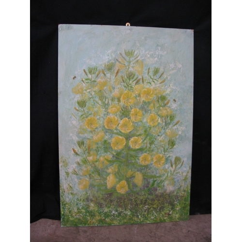 299 - Group of three B.Selmey? oil on boards of sprays of flowers each signed bottom right, un framed - 61... 