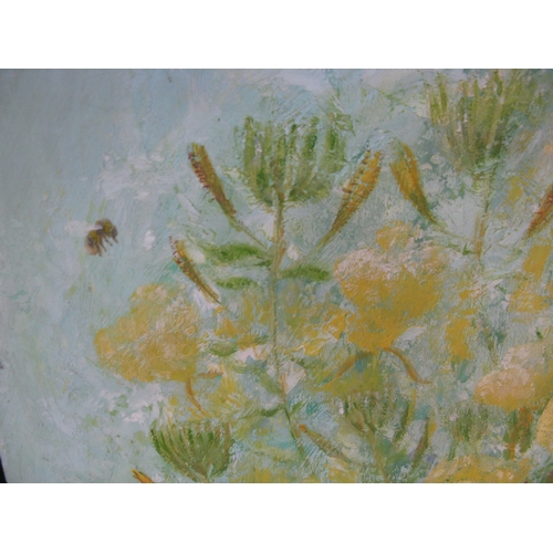299 - Group of three B.Selmey? oil on boards of sprays of flowers each signed bottom right, un framed - 61... 