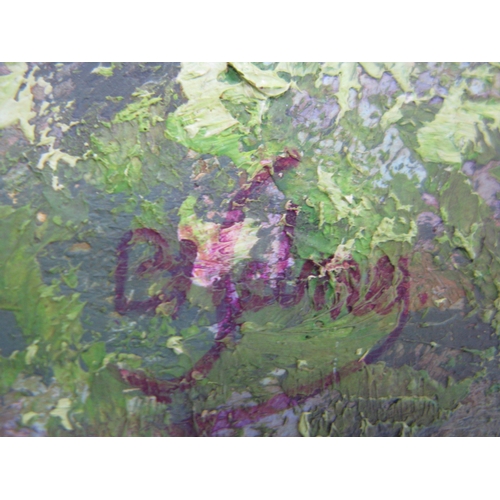 299 - Group of three B.Selmey? oil on boards of sprays of flowers each signed bottom right, un framed - 61... 