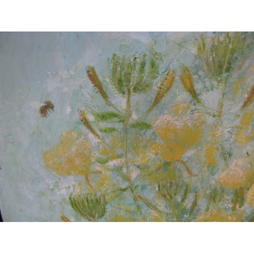 299 - Group of three B.Selmey? oil on boards of sprays of flowers each signed bottom right, un framed - 61... 