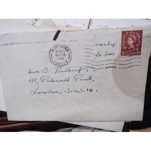 Case of letters dating from the 1920's to 1950's