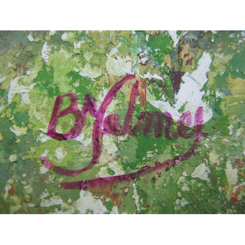 299 - Group of three B.Selmey? oil on boards of sprays of flowers each signed bottom right, un framed - 61... 