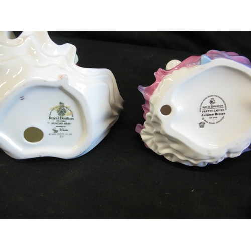 100 - Collection of Royal Doulton figurines to comprise: Ninette HN2379, Sunday Best HN2698, Autumn Breeze... 