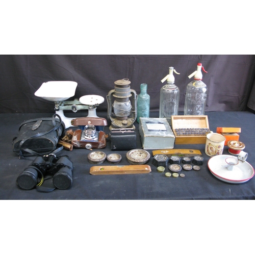 Collection of sundry items to include: five Banfield Hastings weighing ...