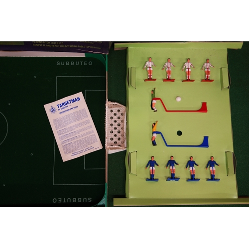 1973 boxed Targetman by Subbuteo with eight players, two goal keepers ...