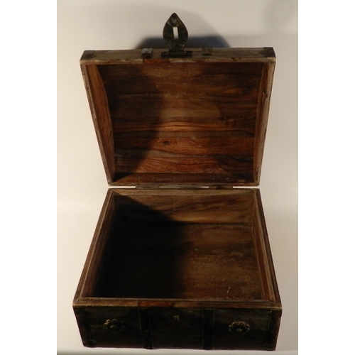 102 - Ship Chest, trunk, apx 38 x 36cm 