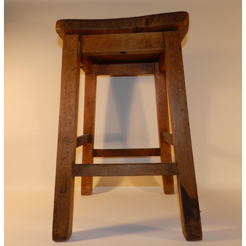 105 - Wooden stool apx 50cm height