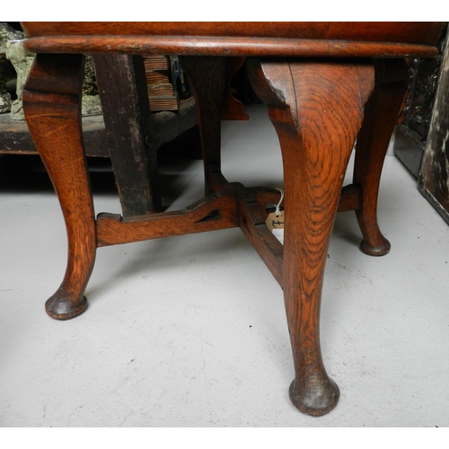 135 - Edwardian round stool, soft top, apx 41cm height, diameter 51cm