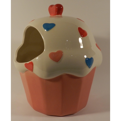 173 - Large cookie jar in shape of a muffin apx 27cm height