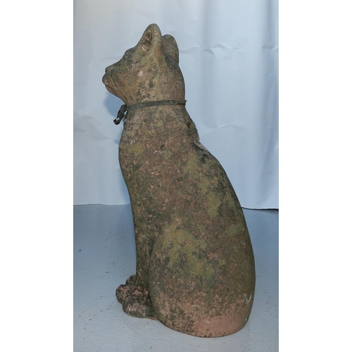 177 - Garden Weathered Cat 1950 ( egyptian look) apx 44cm height