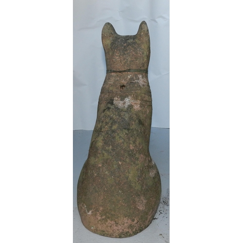 177 - Garden Weathered Cat 1950 ( egyptian look) apx 44cm height