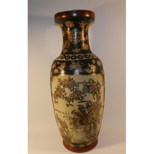 189 - Large satsuma Vase apx 61cm height