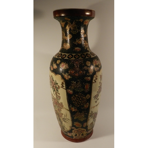 189 - Large satsuma Vase apx 61cm height