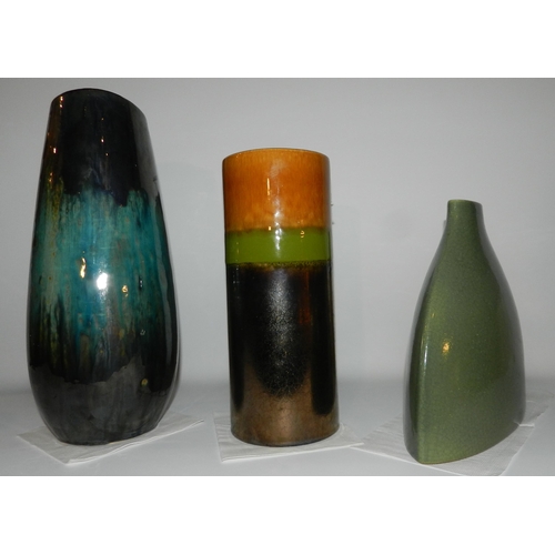 2 - Three Porcelain Vases the tallest is apx 35cm