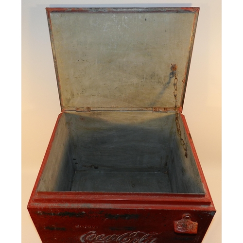 221 - Coca Cola Cool Box apx 37cm height 45.5x36.5cm