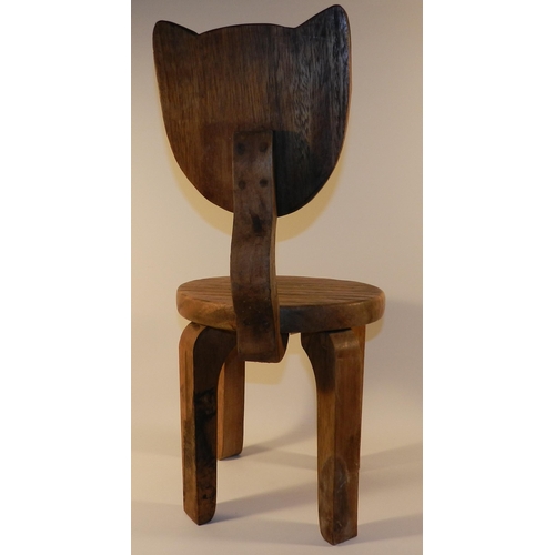 223 - Kids Wooden Cat Chair 