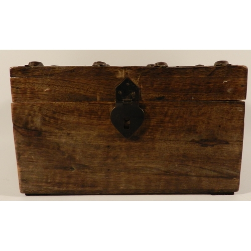 249 - Wooden Box , apx 13cm height, 23x18cm