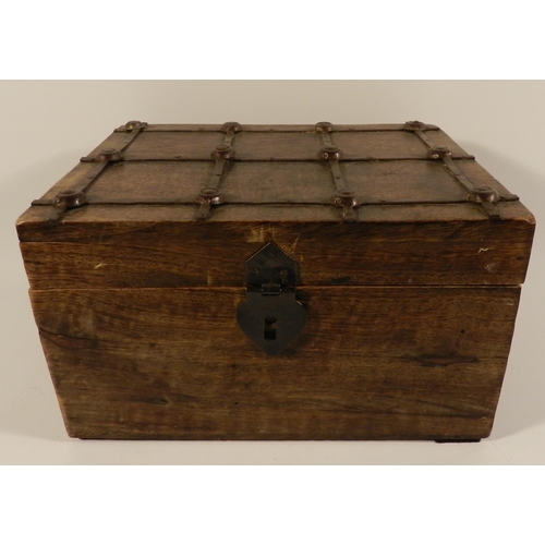 249 - Wooden Box , apx 13cm height, 23x18cm