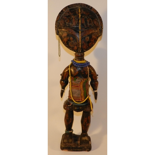 260 - African figure with child apx 46cm height