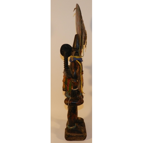 260 - African figure with child apx 46cm height