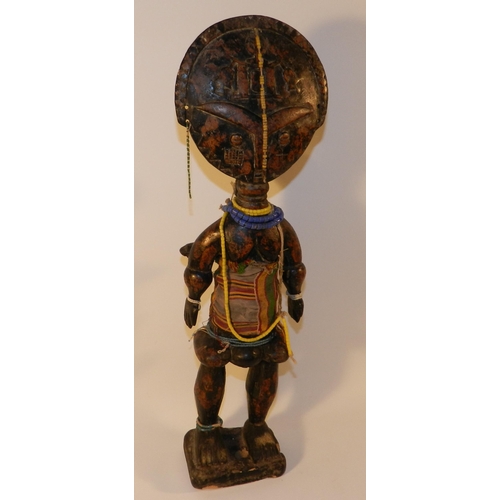 260 - African figure with child apx 46cm height