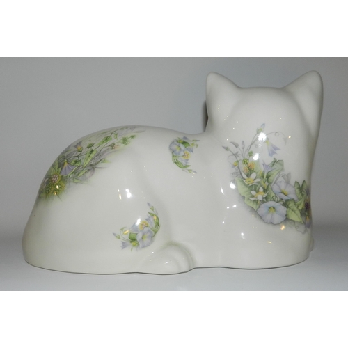 33 - Staffordshire pottery Cat Statue apx 16cm height