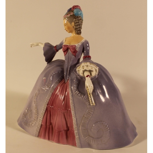 360 - Franklin Porcelain Lady Mariane figure, apx 21.5cm height