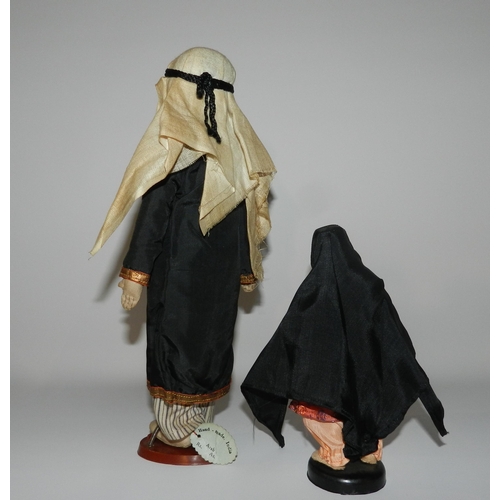 4 - Hand made Arab doll (apx 30cm) with hand made Girl dolls