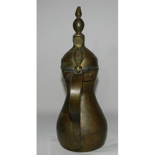 5 - Brass Islamic Arabic Pallade Coffier apx 29cm height