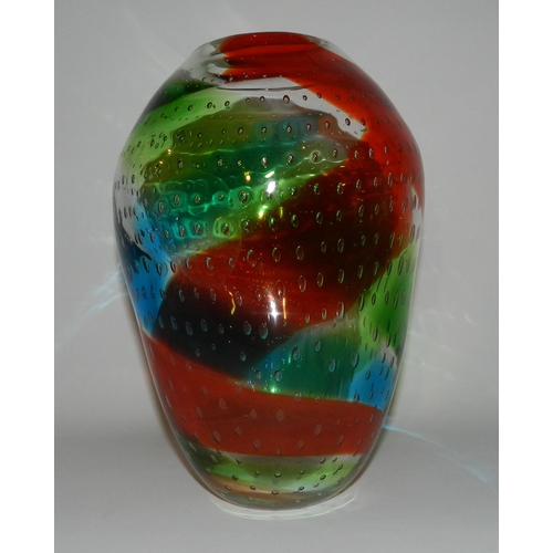 60 - Large Glass Vase apx 31cm height