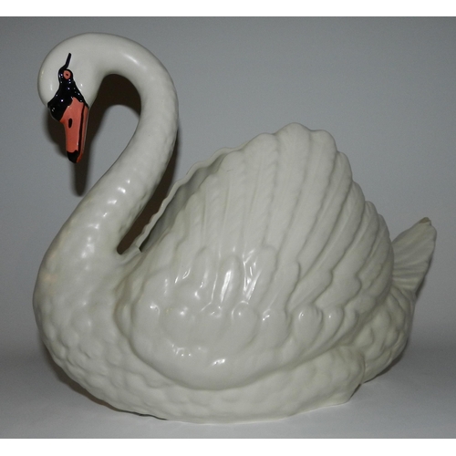 68 - Devon Pottery Large Swan Planter apx 20cm height