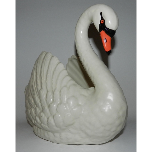 68 - Devon Pottery Large Swan Planter apx 20cm height