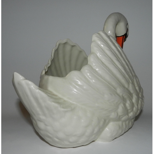 68 - Devon Pottery Large Swan Planter apx 20cm height