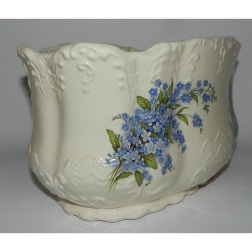 70 - Large porcelain Planter with floral pattern apx 15 x 26cm 