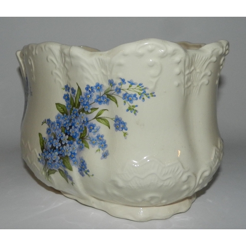 70 - Large porcelain Planter with floral pattern apx 15 x 26cm 