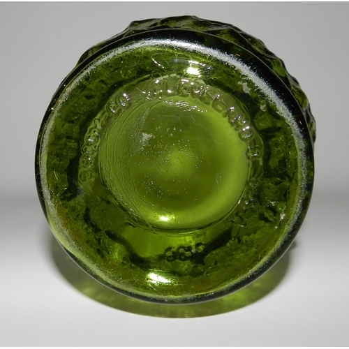 76 - USA Made Green Glass Vase apx 20cm height