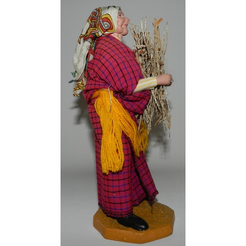 91 - Statue of a woman , possibly French , apx 25cm height