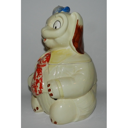 94 - Elephant cookie Jar , made in Japan, apx 31cm height