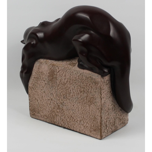 276 - Alexander Danel, Austin Productions Post-Modernist Panther Sculpture, 1993, apx 26.5cm height, 29cm ... 