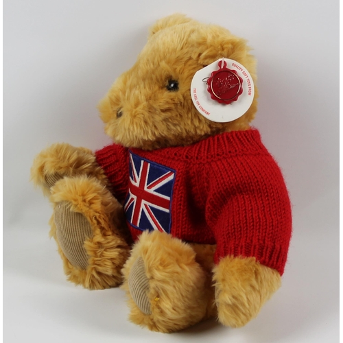 24 - Sweater Bear, Union Jack, Simply Soft Collection, With Tags in Perfect Condition, Appx 26cm ( 10.5 i... 