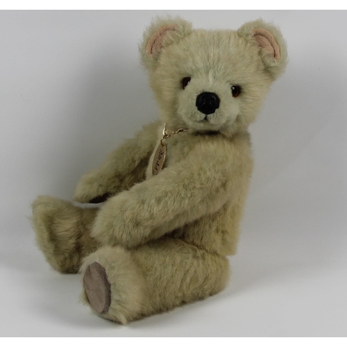 27 - Little Folk Teddy Bear , Tiverton Devon, in Good condition, Soft Toy, Appx 35cm (13.5 inches )