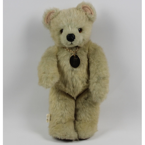 27 - Little Folk Teddy Bear , Tiverton Devon, in Good condition, Soft Toy, Appx 35cm (13.5 inches )