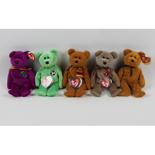 3 - Ty Beanie Babies, All Have a Tag Error, All in Mint Condition, Boxed, With Tags, Millenium 1999, Kic... 