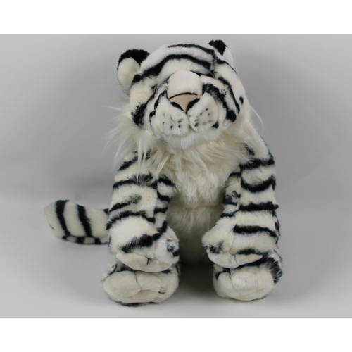 30 - Dowman, Soft Touch, White Tiger, With Tags in Mint Condition, Appx 35cm ( 13 inches )