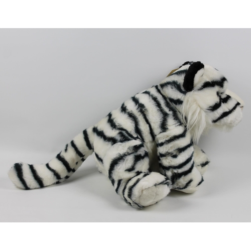 30 - Dowman, Soft Touch, White Tiger, With Tags in Mint Condition, Appx 35cm ( 13 inches )