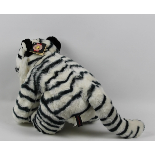 30 - Dowman, Soft Touch, White Tiger, With Tags in Mint Condition, Appx 35cm ( 13 inches )